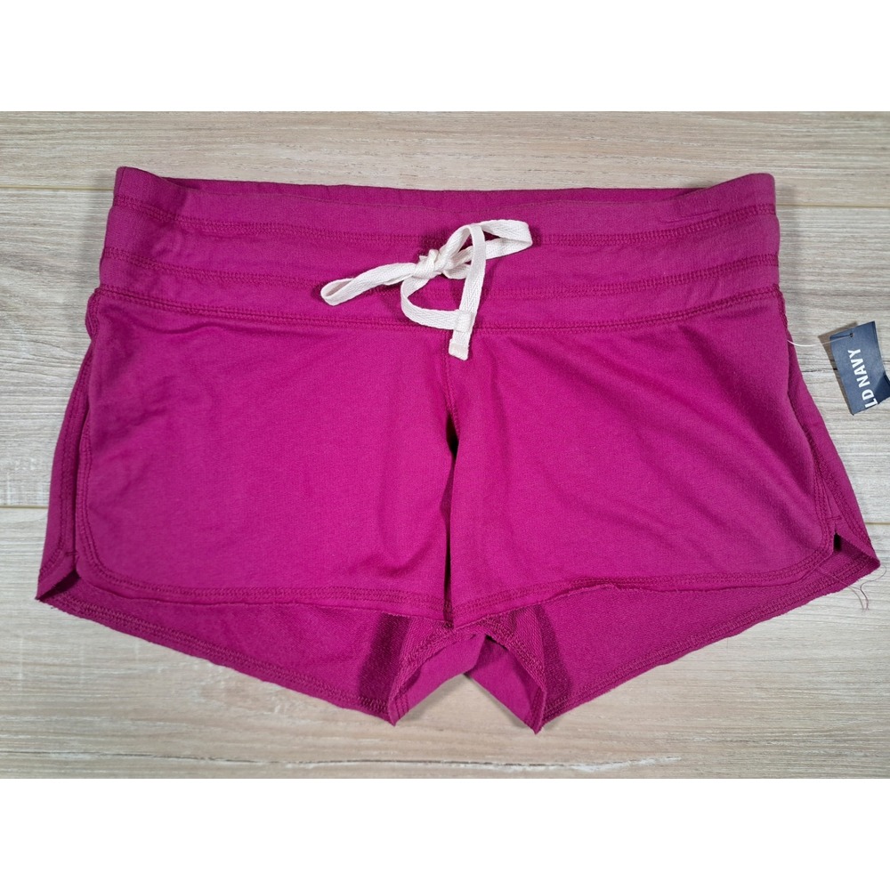 Old Navy Womens French Terry Shorts Imagine Magenta Pink Drawstring XS